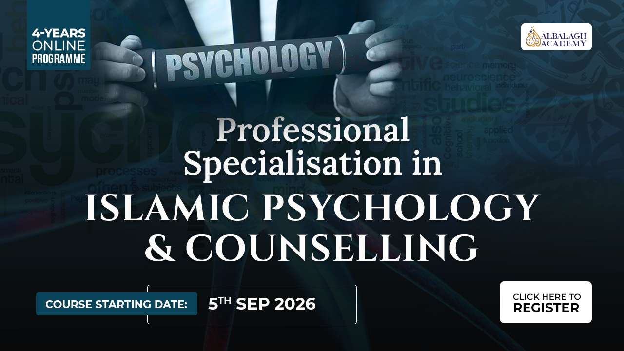 Professional Specialization in Islamic Psychology and Counselling